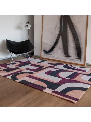 Louis de Poortere Teppich Pink Rohe in Rose