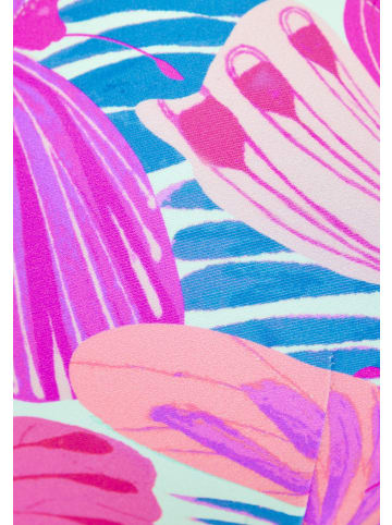 Sunseeker Triangel-Bikini-Top in pink-blau bedruckt