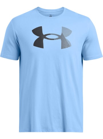 Under Armour T-Shirt "Ua Big Logo Fill Ss" in Blau