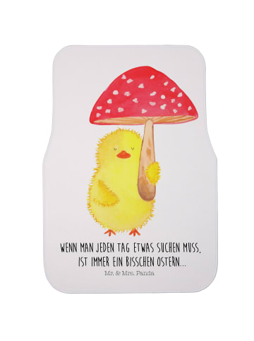 Mr. & Mrs. Panda Automatte Küken Fliegenpilz mit Spruch in Weiß