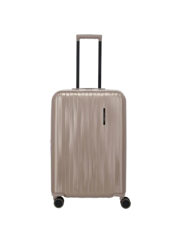travelite BARBARA Novelty - 4-Rollen-Trolley M 65 cm erw. (schwarz) in satin nude