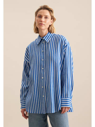 Seidensticker Longbluse Oversized in Mittelblau