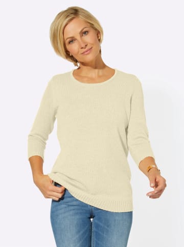 WITT WEIDEN Bouclé-Pullover in wollweiß