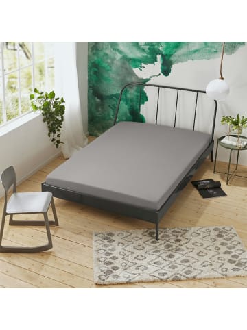 Erwin Müller Spannbettlaken 2er-Pack Deggendorf in silber