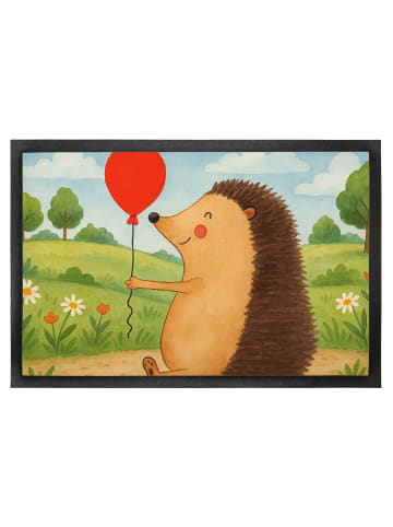 Mr. & Mrs. Panda Schmutzmatte Igel Luftballon Design ohne Spruch in Weiß