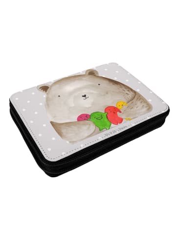 Mr. & Mrs. Panda Bleistiftetui Bär Gefühl ohne Spruch in Grau Pastell