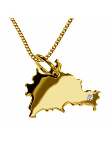 Schmuckador 50cm Kette + Berlin mit Brillant 585 Gold in gold