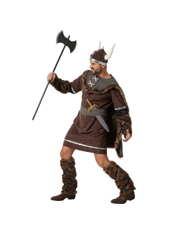 tectake Herrenkostüm  Wikinger  Authentischer Wikinger-Look: Mit Oberteil, Gürtel, Umhan