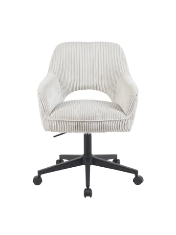 DUBI Möbel 2er-Set: Bürostuhl Mika-Ilvy in Hellgrau - (B)60 x (H)85 x  (T)65 cm