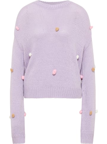 myMo Damen Strickpullover in Helllila