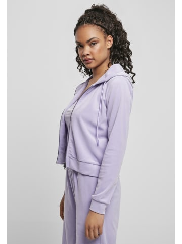 Urban Classics Zip-Kapuzenpullover in lavender