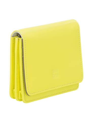 DuDu Flores Geldbörse Leder 10 cm in citrus yellow