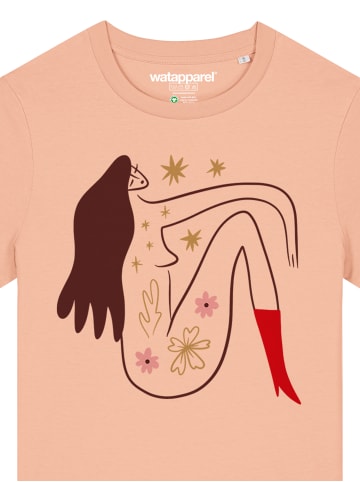 wat? Apparel T-Shirt Love and flex in Fraiche Peche
