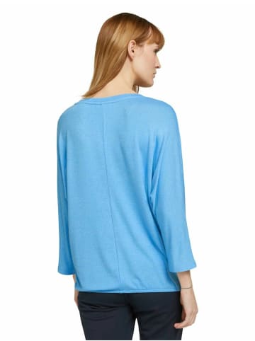 Tom Tailor Kurzarmpullover für Damen in hell-blau