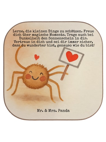 Mr. & Mrs. Panda Untersetzer Tasse Spinne Agathe Motivation Desi... in Weiß