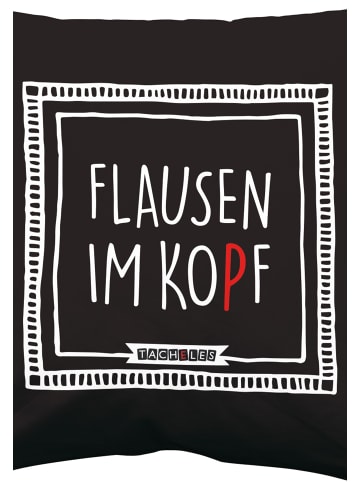 tacheles Tacheles Kissen - Flausen im Kopf  30 x 30cm in Mehrfarbig