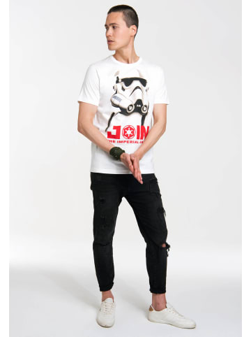 Logoshirt T-Shirt Star Wars - Stormtrooper in altweiss