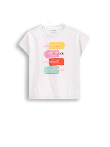 Coccodrillo T-Shirt mit kurzen Ärmeln in weiß