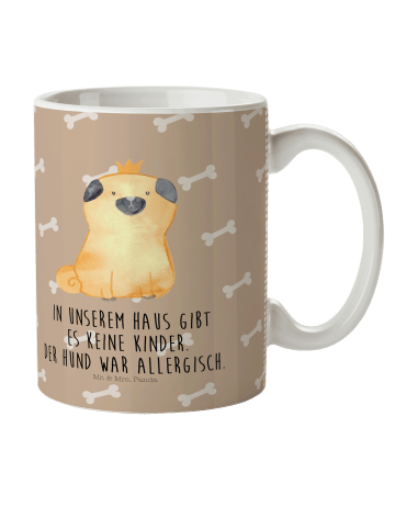 Mr. & Mrs. Panda Plastikbecher Mops Krone mit Spruch in Hundeglück