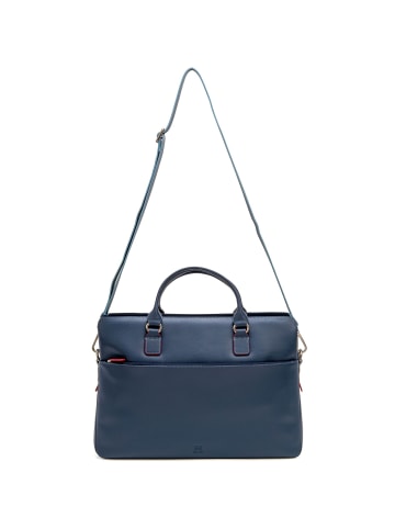 MYWALIT Aktentasche Leder 40 cm Laptopfach in royal