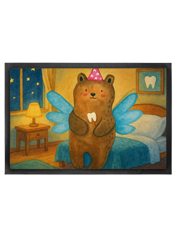 Mr. & Mrs. Panda fußmatte Bär Zahnfee Design ohne Spruch in Weiß