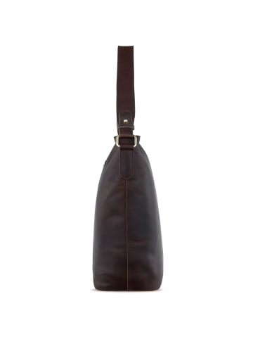 KLONDIKE 1896 Rush Samanta Schultertasche Leder 27 cm in dunkelbraun