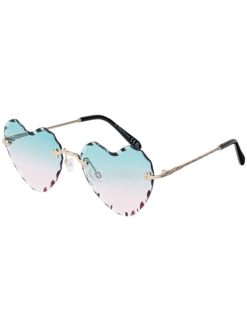 BEZLIT Damen Sonnenbrille in Türkis-Rosa - Gold