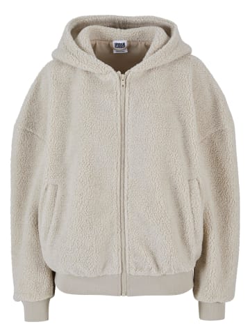 Urban Classics Urban Classics Damen Ladies Oversized Sherpa Zip Hoody in wetsand