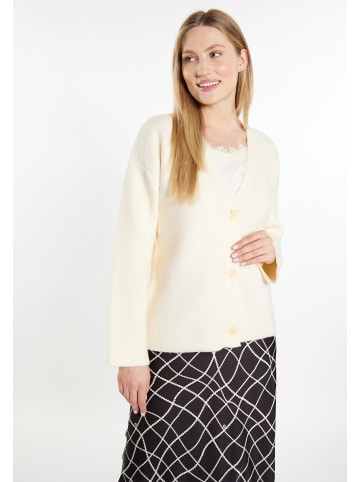 DreiMaster Damen Strickjacke in Wollweiss