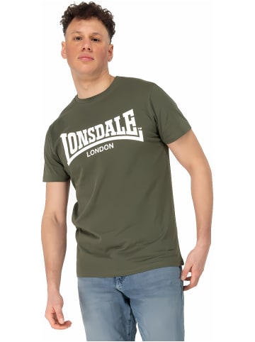 Lonsdale T-Shirt "Fulwood T-Shirt Normale Passform" in Grün