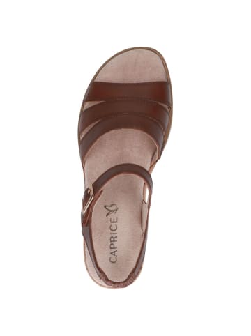 Caprice Sandalette in COGNAC NAPPA