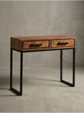 KADIMA DESIGN Konsolentisch | Sheesham, 90x76x36cm, Industrial