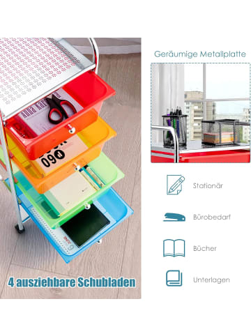 COSTWAY Rollcontainer in Bunt