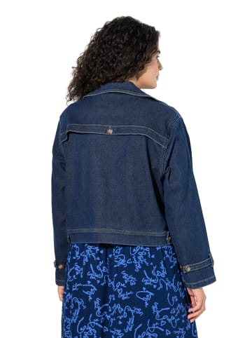 Ulla Popken Jeansjacke in blue denim