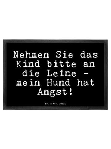 Mr. & Mrs. Panda Fußmatte Nehmen Sie das Kind... mit Spruch in Schwarz