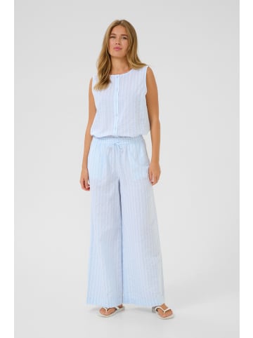 Kaffe Casual Hose KAsara Loose fit in Blue/White Stripe
