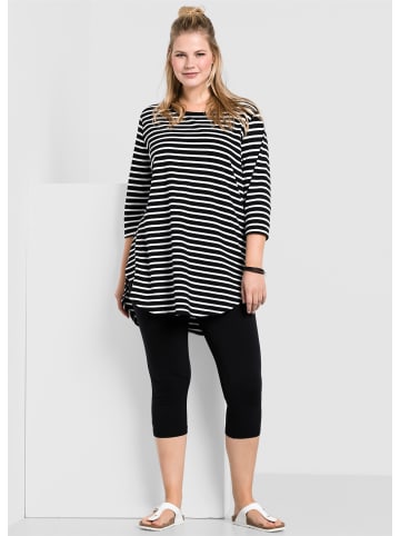 sheego Caprileggings in schwarz