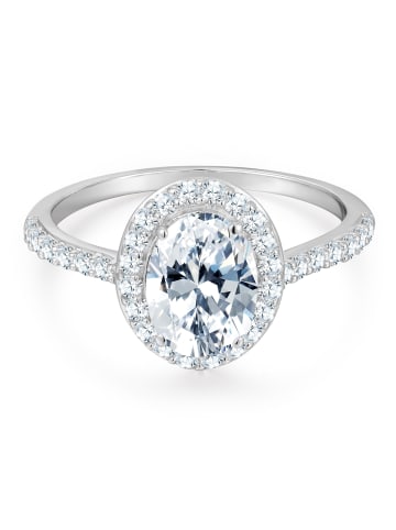 Trilani Ring aus Sterling Silber mit Zirkonia in silber