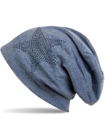 styleBREAKER Beanie Mütze in Jeansblau-Blau