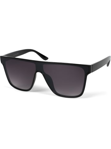 styleBREAKER Shield Sonnenbrille in Schwarz / Grau Verlauf