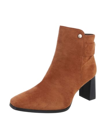 Ital-Design Stiefelette in Camel