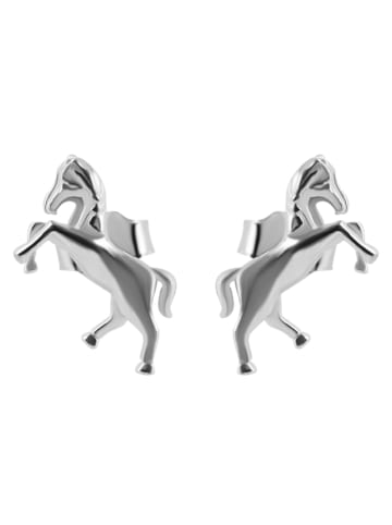 Adeliás Mädchen Ohrringe – Ohrstecker aus 925 Silber in silber