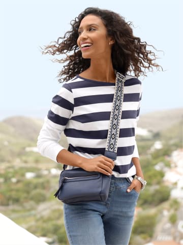 Heine Shirt in ecru-marine-geringelt