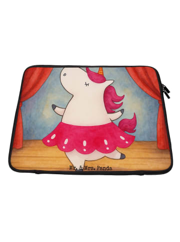 Mr. & Mrs. Panda Laptop Hülle Einhorn Ballerina Design ohne Spruch in Weiß