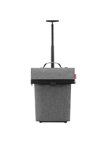 Reisenthel trolley M - Einkaufstrolley 53 cm (herringbone mokka) in twist silver
