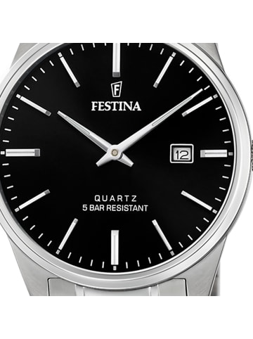 Festina Analog-Armbanduhr Festina Klassik silber mittel (ca. 39mm)