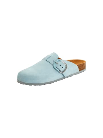 Tamaris Leder-Pantoletten Blau