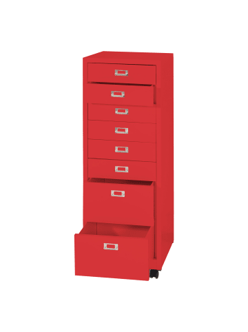 MCW Rollcontainer L49 8 Schubladen, Rot
