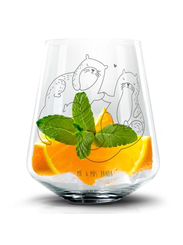 Mr. & Mrs. Panda Tumbler Otter Hände halten ohne Spruch in Transparent
