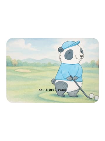 Mr. & Mrs. Panda Magnet Panda Golfen Design ohne Spruch in Weiß